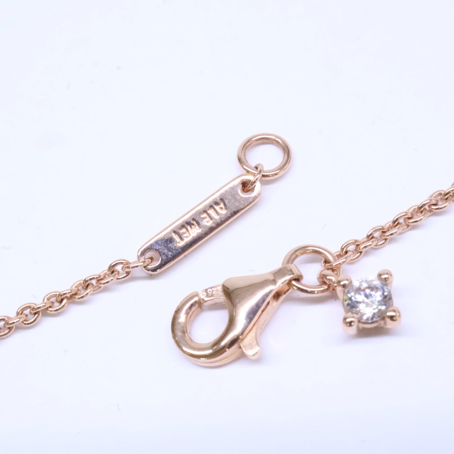 PANDORA パンドラ 【美品】ALE MET刻印 スパークリング ハーバリウム クラスター ドロップ コリエ ピアス・ ネックレス