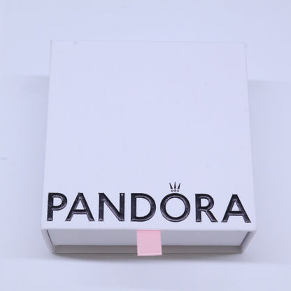 PANDORA パンドラ 【美品】ALE MET刻印 スパークリング ハーバリウム クラスター ドロップ コリエ ピアス・ ネックレス
