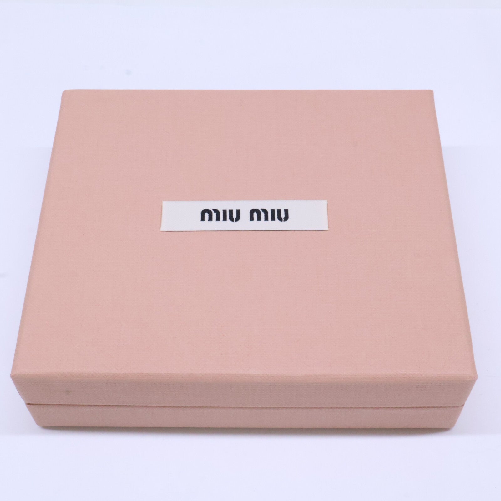 MIUMIU ミュウミュウ 【美品】5MV204 2C3Y F098L DAINO / SOFT CALF 二つ折り財布 二つ折り財布（小銭入れあり）