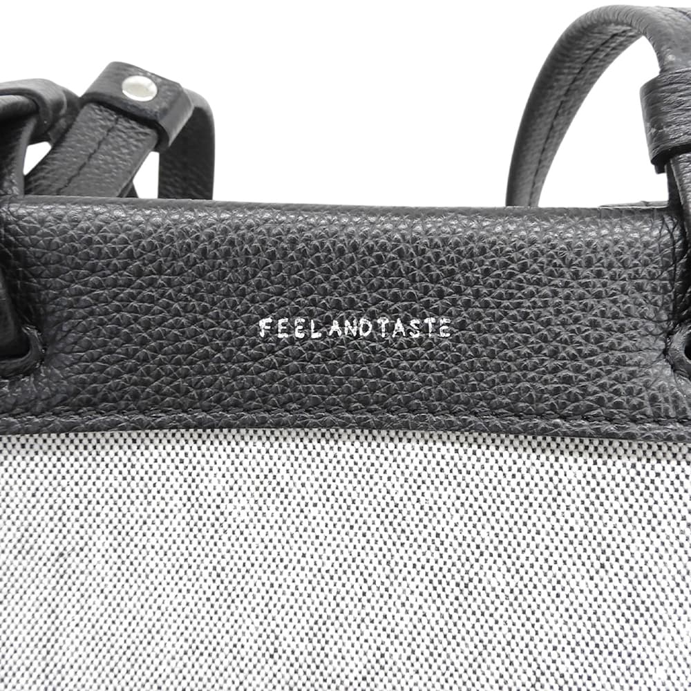FEEL AND TASTE フィールアンドテイスト 美品 TRAVA キャンバス トート バッグ レディース ブラック トートバッグ