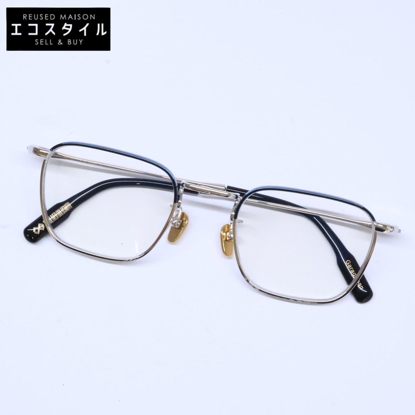 OG×OLIVER GOLDSMITH オージー・バイ・オリバー・ゴールドスミス Garageman Col.014-2 ガレージマン 度入りレンズ スクエアシェイプ アイウェア 眼鏡