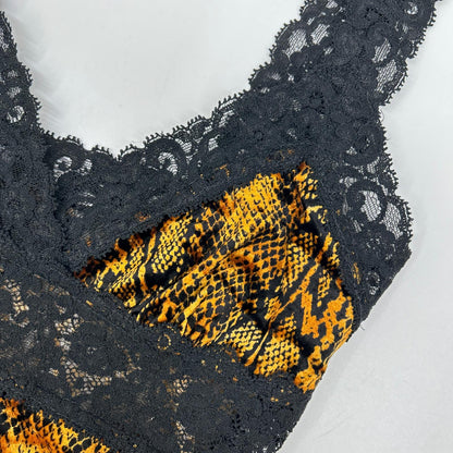 BETSEY JOHNSON ベッツィージョンソン ブラック×ベージュ レオパード キャミソール ベロア ワンピース ワンピース