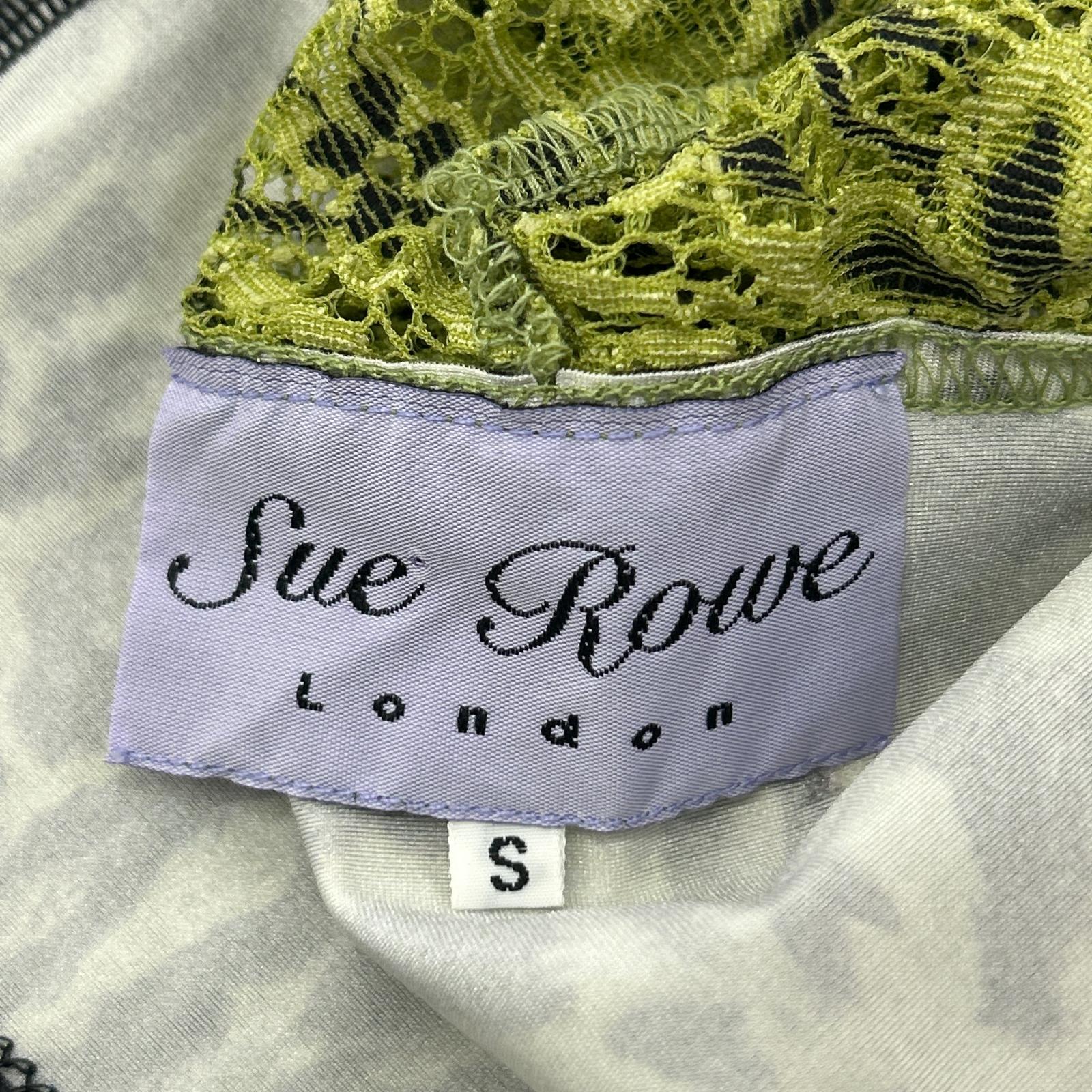 その他ブランド 【Sue Rowe】グリーン レオパード サテン セットアップ スーツ セットアップ