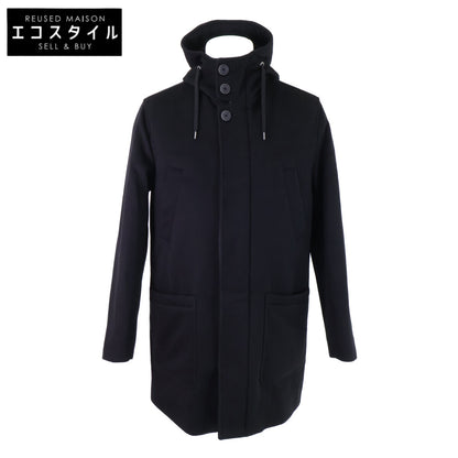 HERNO ヘルノ 【新品同様/国内正規】PA000107U ウォーターレペレントカシミアフランネルソリッドパデッドフーディー コート