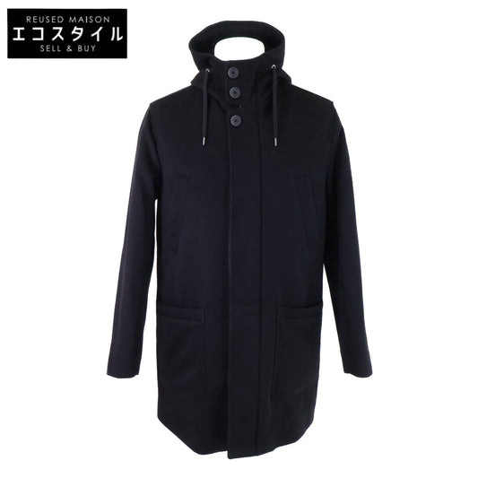 HERNO ヘルノ 【新品同様/国内正規】PA000107U ウォーターレペレントカシミアフランネルソリッドパデッドフーディー コート