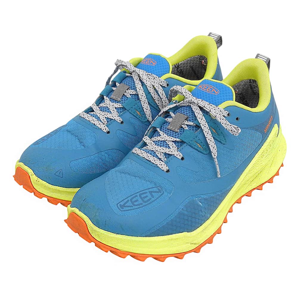 KEEN キーン ザイオニック ウォータープルーフ スニーカー シューズ レディース ブルーグリーン×イエロー 25.0cm 1028046 シューズ