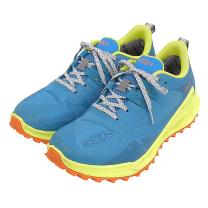 KEEN キーン ザイオニック ウォータープルーフ スニーカー シューズ レディース ブルーグリーン×イエロー 25.0cm 1028046 シューズ