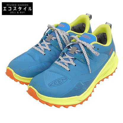 KEEN キーン ザイオニック ウォータープルーフ スニーカー シューズ レディース ブルーグリーン×イエロー 25.0cm 1028046 シューズ
