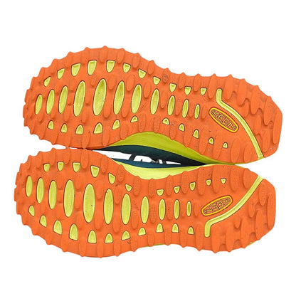 KEEN キーン ザイオニック ウォータープルーフ スニーカー シューズ レディース ブルーグリーン×イエロー 25.0cm 1028046 シューズ