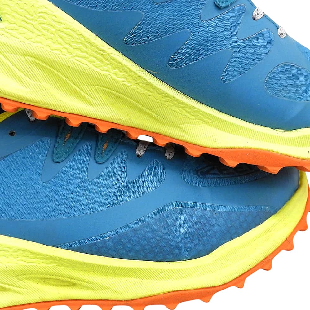 KEEN キーン ザイオニック ウォータープルーフ スニーカー シューズ レディース ブルーグリーン×イエロー 25.0cm 1028046 シューズ