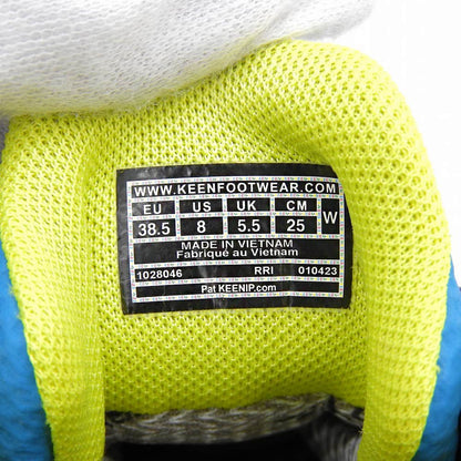 KEEN キーン ザイオニック ウォータープルーフ スニーカー シューズ レディース ブルーグリーン×イエロー 25.0cm 1028046 シューズ