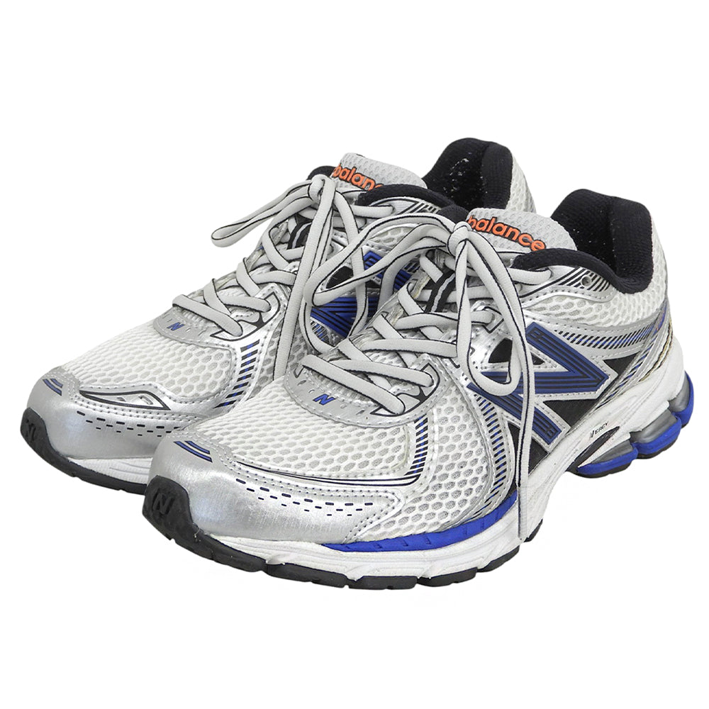 NEW BALANCE ニューバランス パフォーマンス ランニング シューズ スニーカー レディース ホワイト×ブルー 25cm ML860XB シューズ