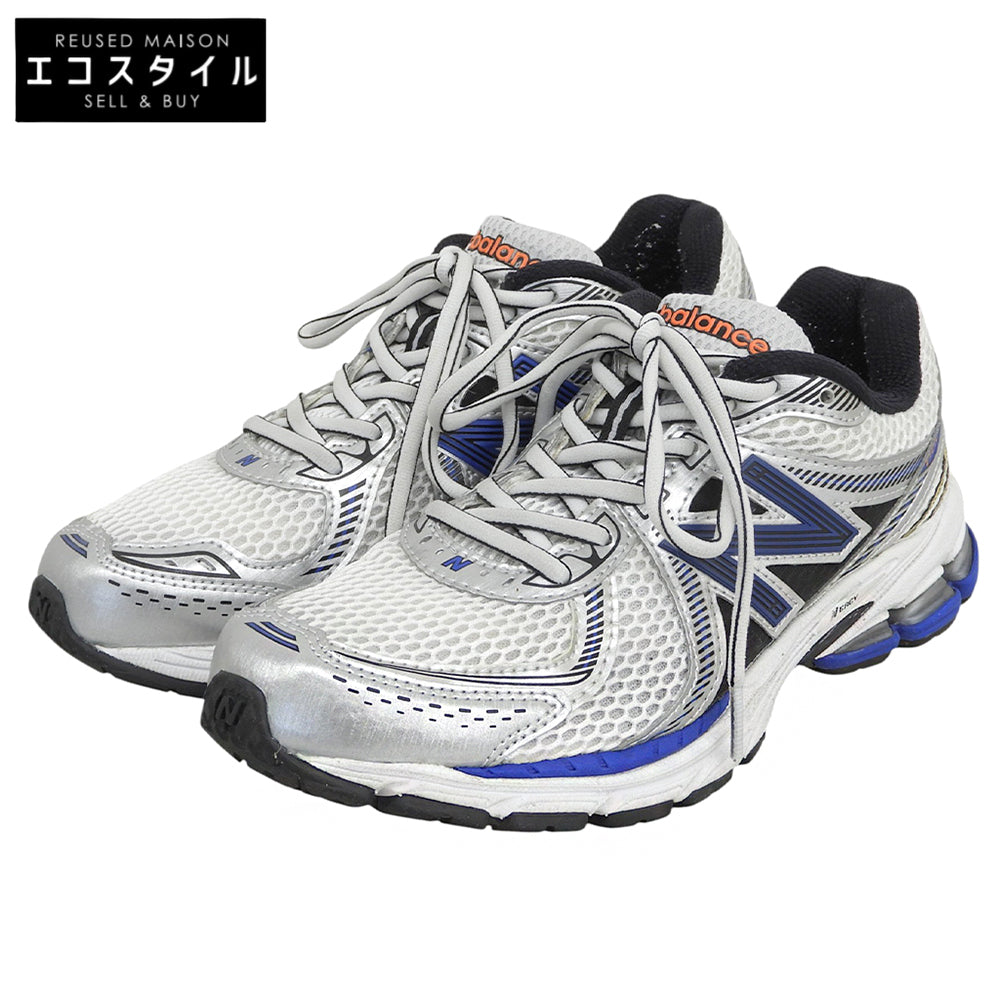 NEW BALANCE ニューバランス パフォーマンス ランニング シューズ スニーカー レディース ホワイト×ブルー 25cm ML860XB シューズ