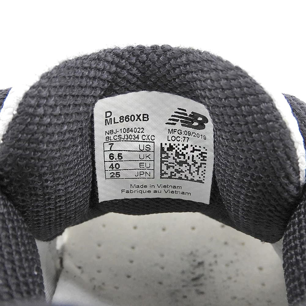 NEW BALANCE ニューバランス パフォーマンス ランニング シューズ スニーカー レディース ホワイト×ブルー 25cm ML860XB シューズ