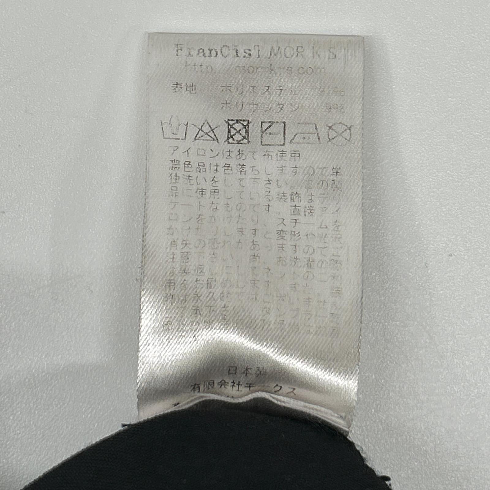 FranCisT_MOR.K.S. フランシストモークス MB3107 ブラック ハイテンション エンジェルスエード サルエルワイドパンツ ボトムス