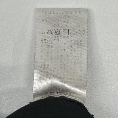 FranCisT_MOR.K.S. フランシストモークス MB3107 ブラック ハイテンション エンジェルスエード サルエルワイドパンツ ボトムス