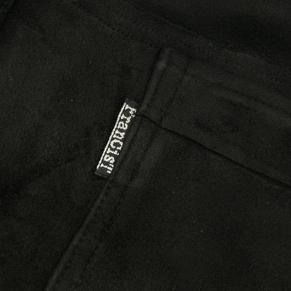 FranCisT_MOR.K.S. フランシストモークス MB3107 ブラック ハイテンション エンジェルスエード サルエルワイドパンツ ボトムス