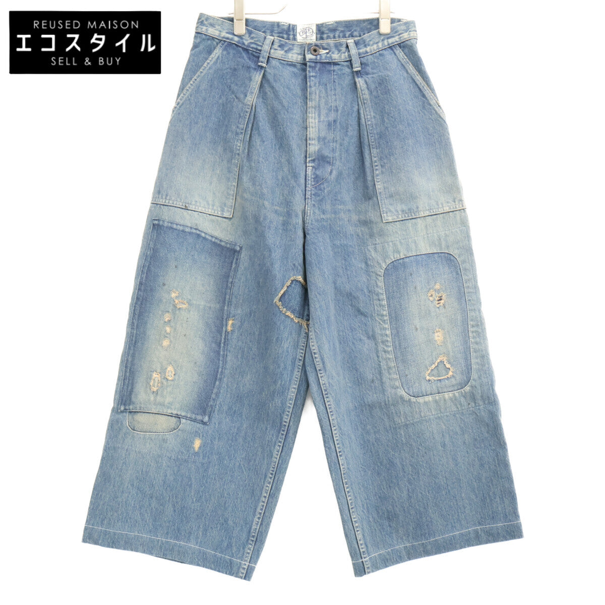 KAPITAL キャピタル 【美品】K2504LP182 14ozデニム ファティーグバギーパンツ ボトムス