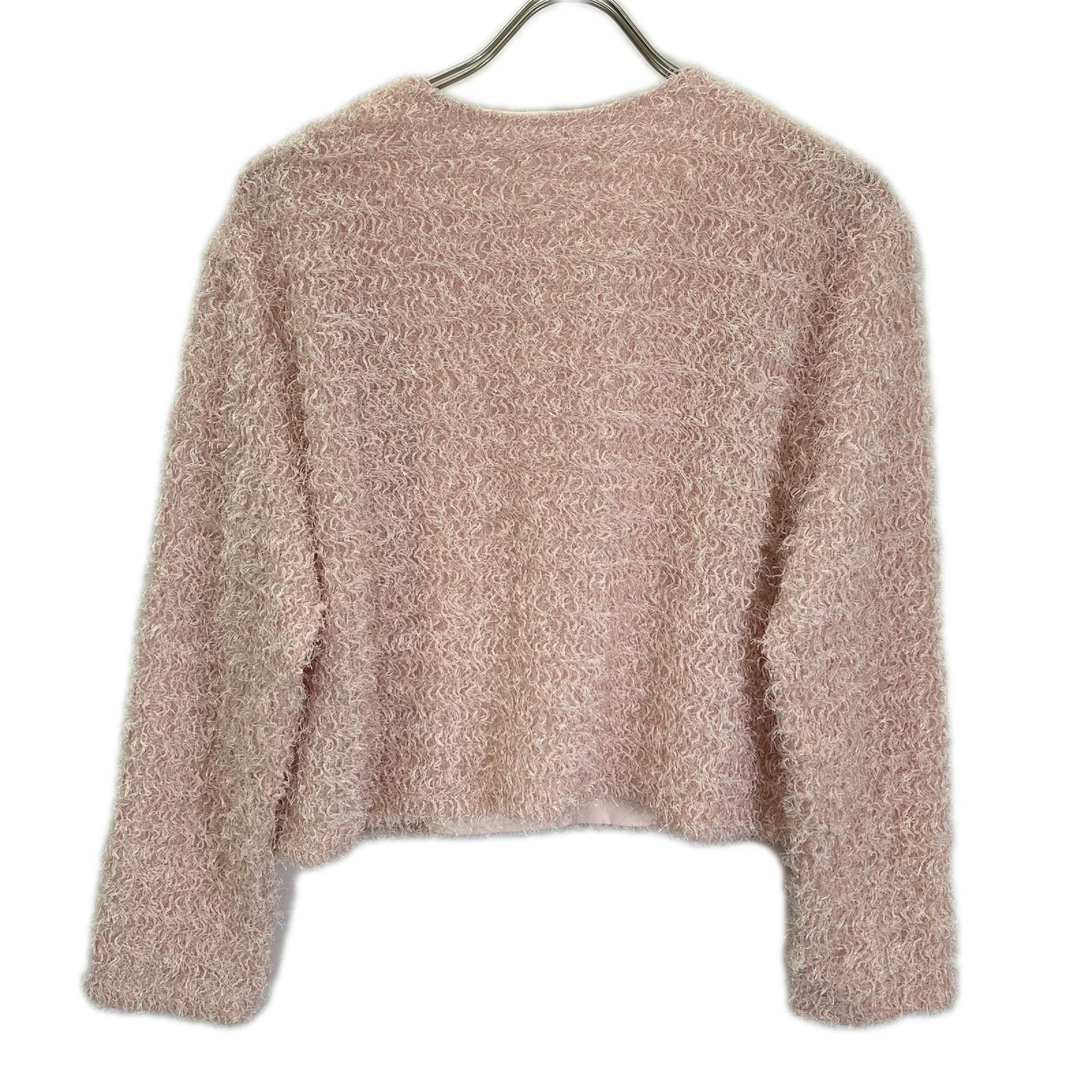 La boutique BonBon ラブティックボンボン LBZ1061106A0003 ピンク フェザーカットソージャケットカーデ ジャケット