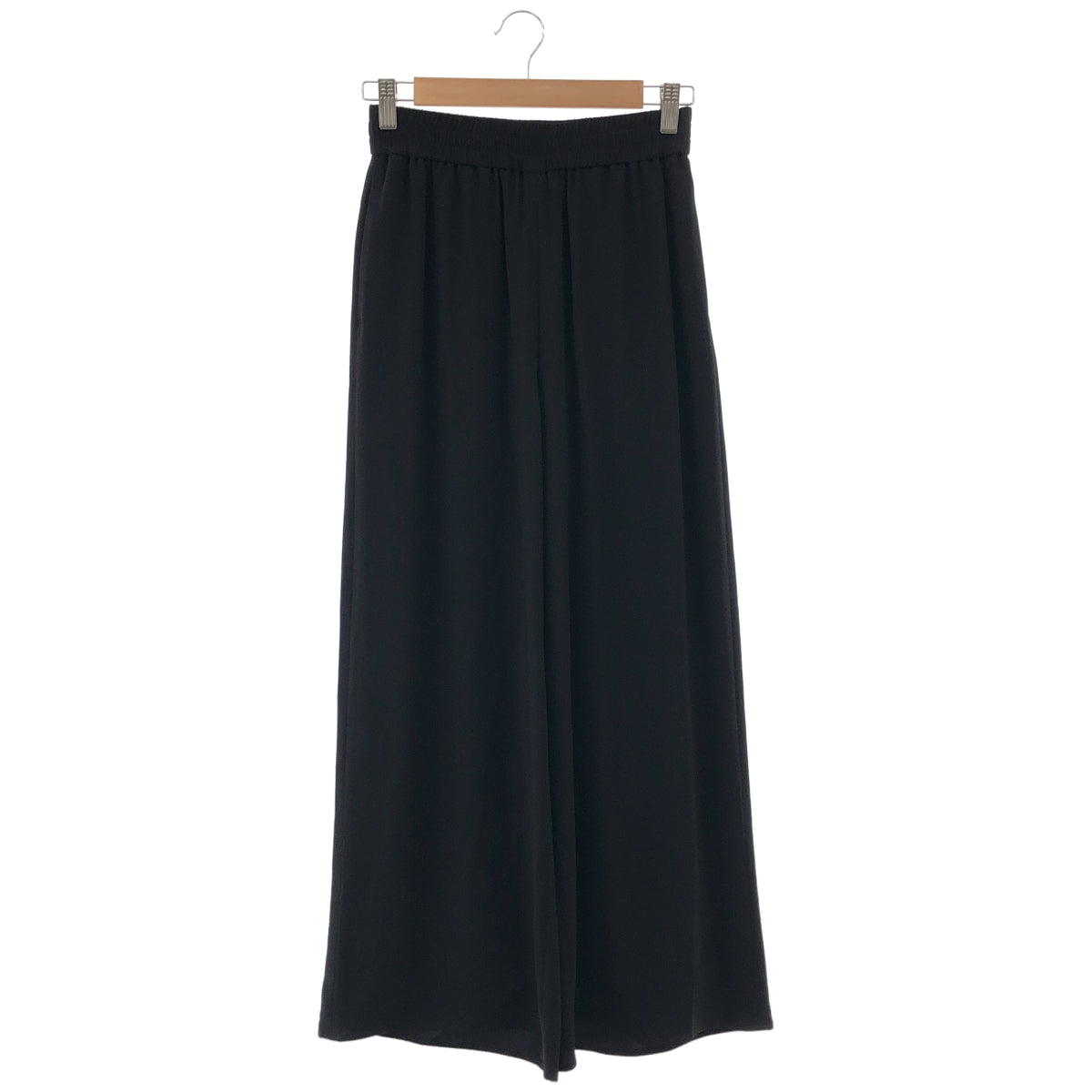 theory luxe セオリーリュクス 03-5206440-050-034 ブラック ゴムウエスト ワイドパンツ ボトムス