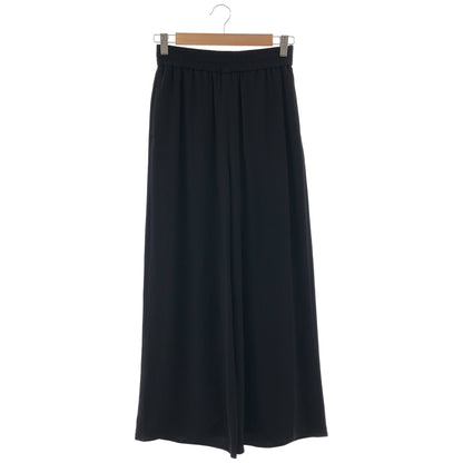 theory luxe セオリーリュクス 03-5206440-050-034 ブラック ゴムウエスト ワイドパンツ ボトムス