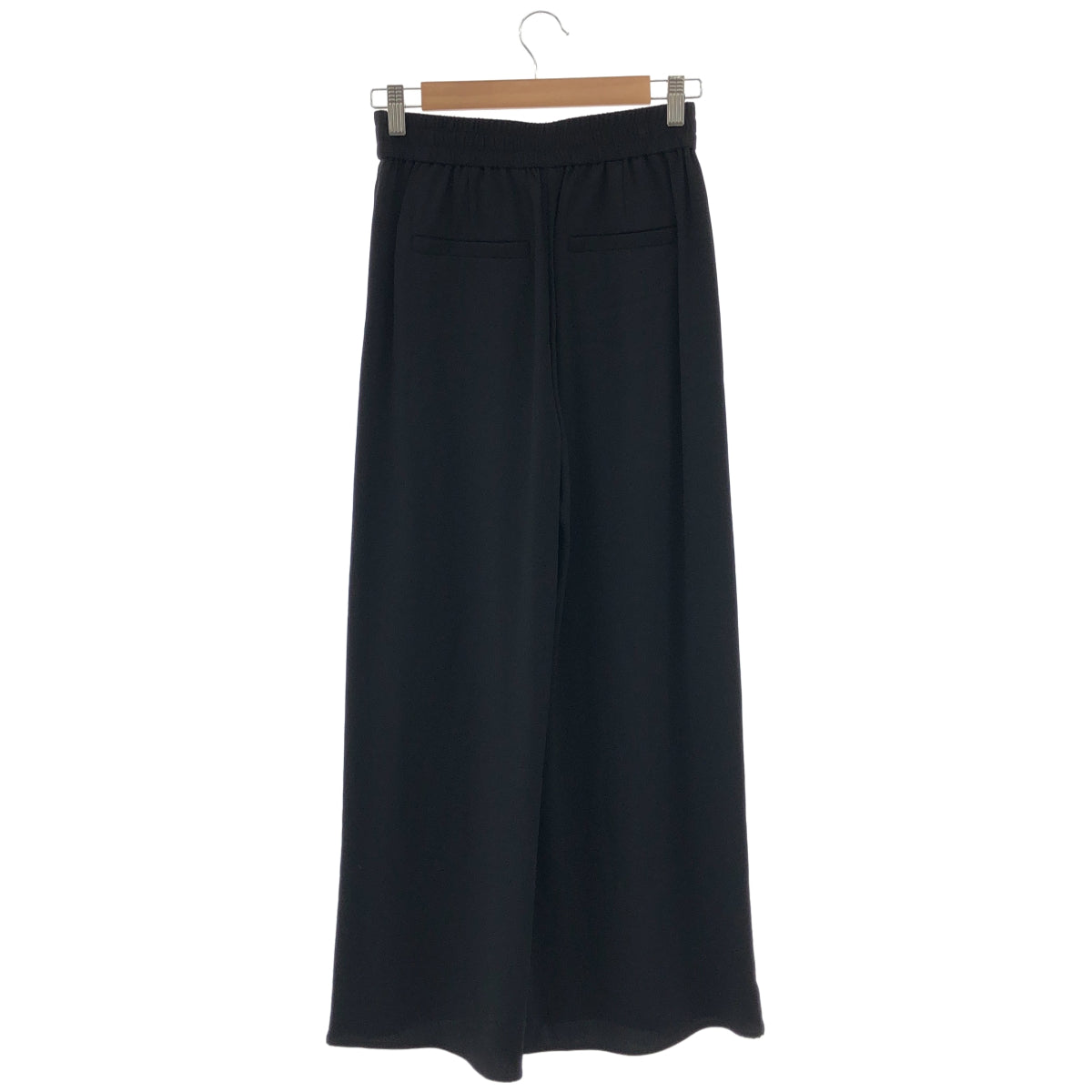 theory luxe セオリーリュクス 03-5206440-050-034 ブラック ゴムウエスト ワイドパンツ ボトムス