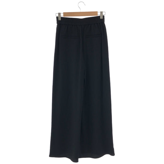 theory luxe セオリーリュクス 03-5206440-050-034 ブラック ゴムウエスト ワイドパンツ ボトムス