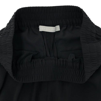theory luxe セオリーリュクス 03-5206440-050-034 ブラック ゴムウエスト ワイドパンツ ボトムス