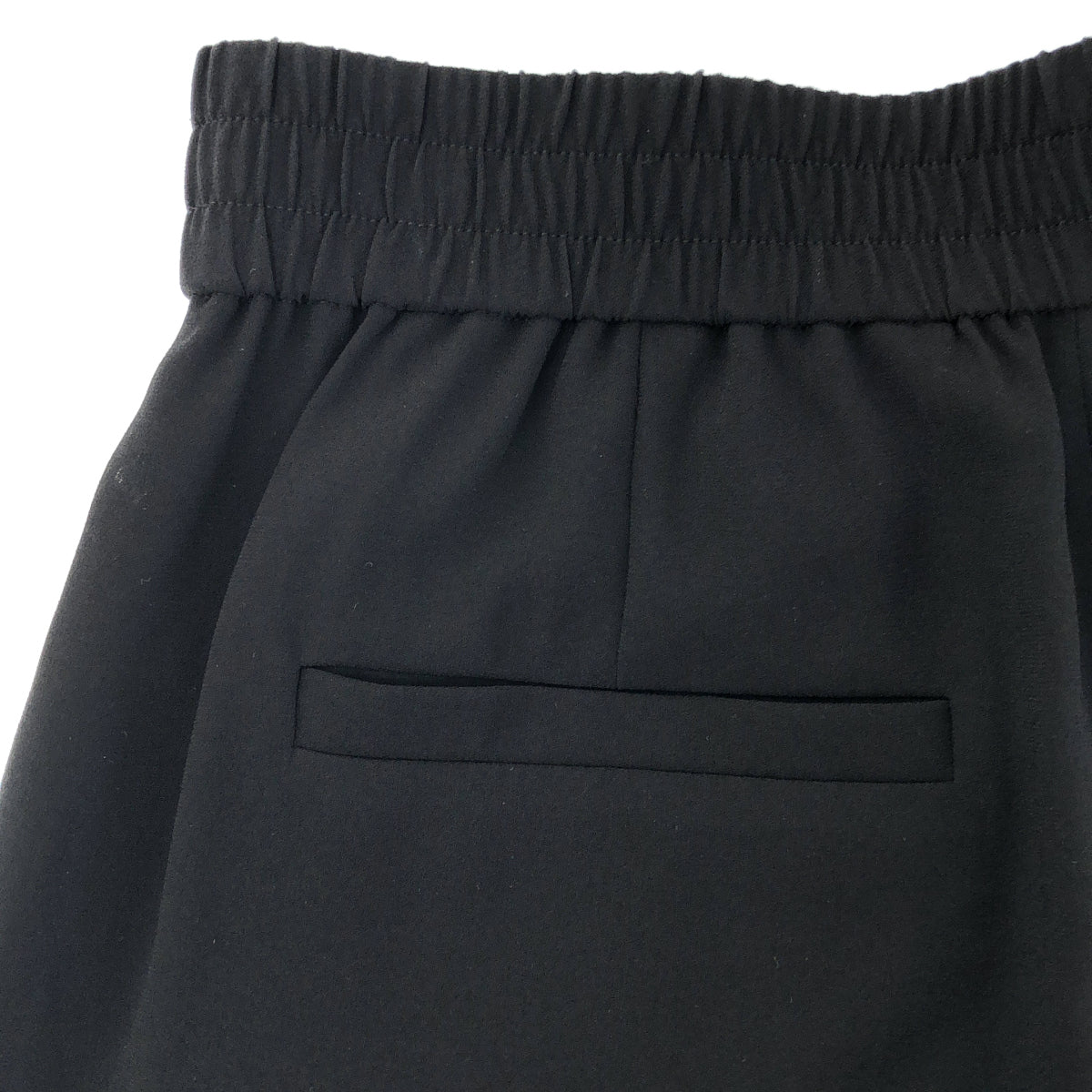 theory luxe セオリーリュクス 03-5206440-050-034 ブラック ゴムウエスト ワイドパンツ ボトムス