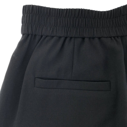 theory luxe セオリーリュクス 03-5206440-050-034 ブラック ゴムウエスト ワイドパンツ ボトムス