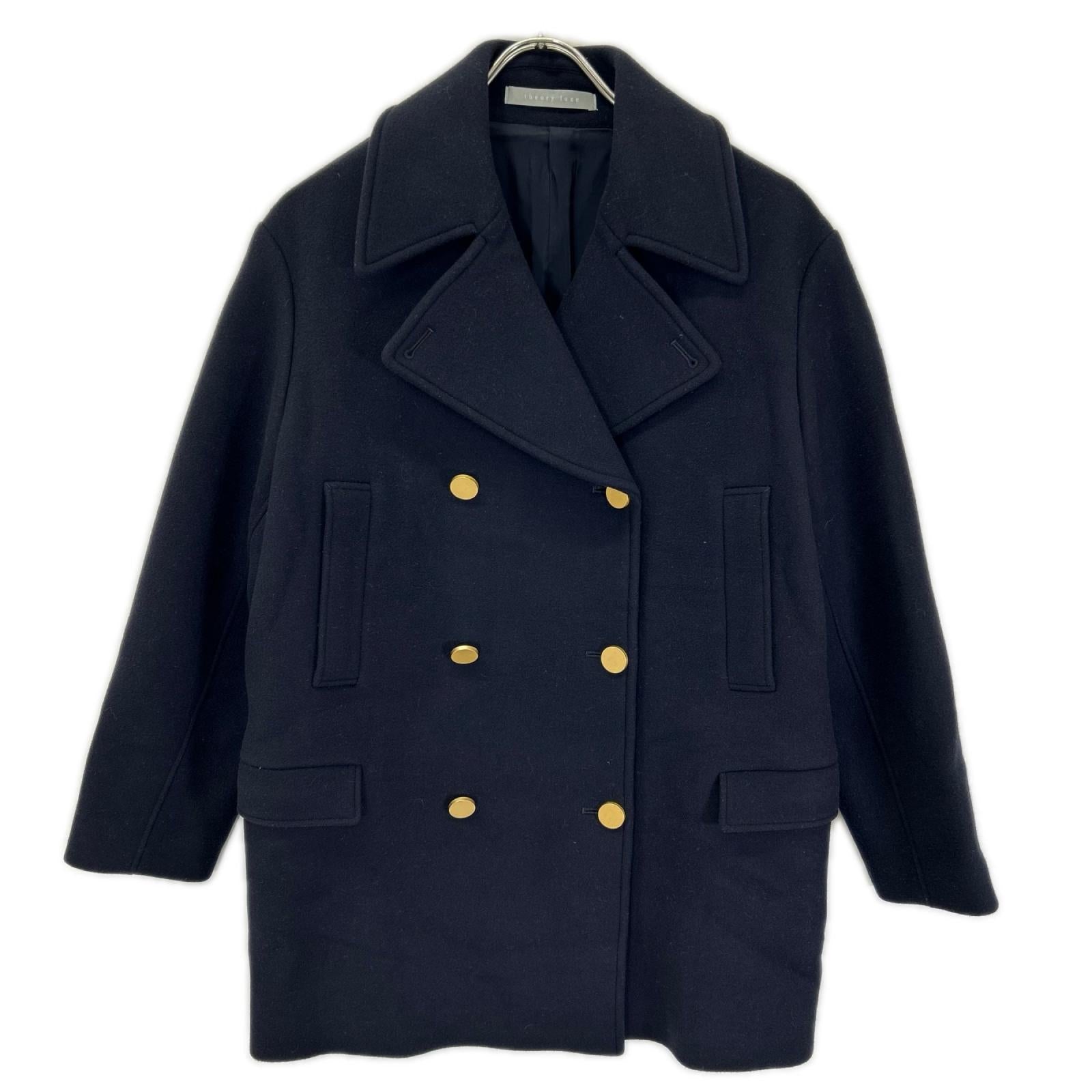 theory luxe セオリーリュクス 03-2309615-895-038 ネイビー 金ボタンPコート コート