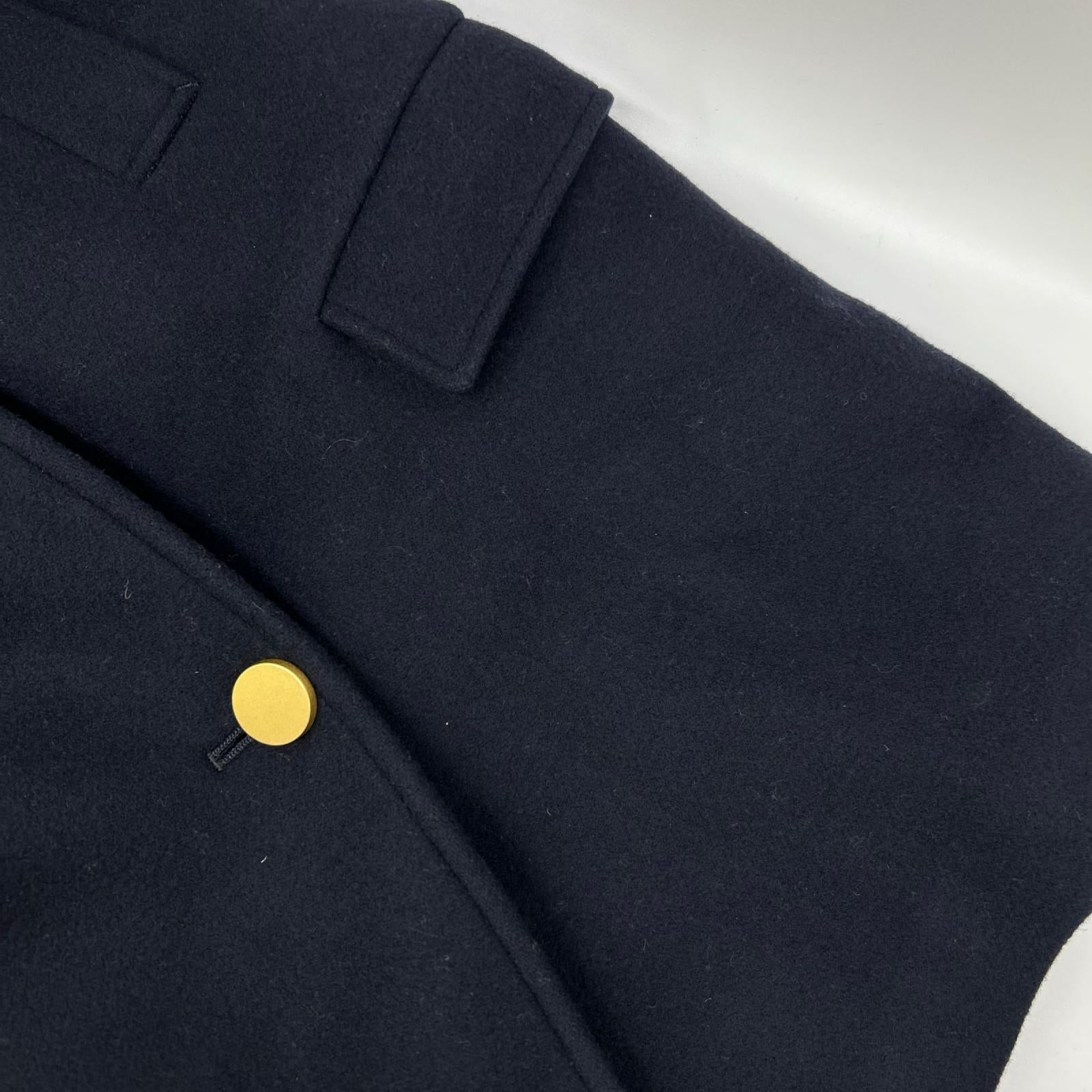 theory luxe セオリーリュクス 03-2309615-895-038 ネイビー 金ボタンPコート コート