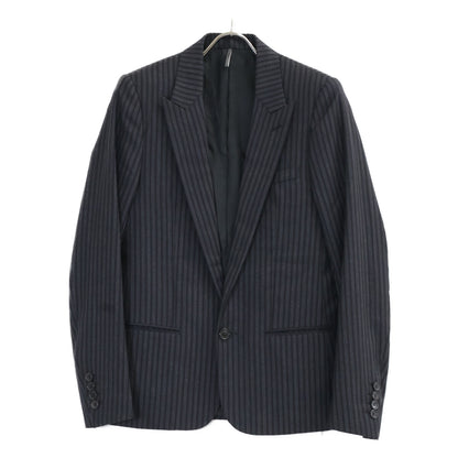Dior HOMME ディオールオム 5HH1021831 チャコールグレー エディ期 05AW ストライプ シングル釦 ジャケット ジャケット