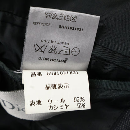 Dior HOMME ディオールオム 5HH1021831 チャコールグレー エディ期 05AW ストライプ シングル釦 ジャケット ジャケット