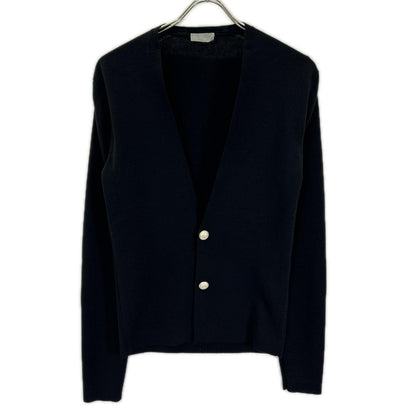 Dior HOMME ディオールオム 363M225AT303 ブラック DCロゴ釦 ウール シルク ニットカーディガン トップス