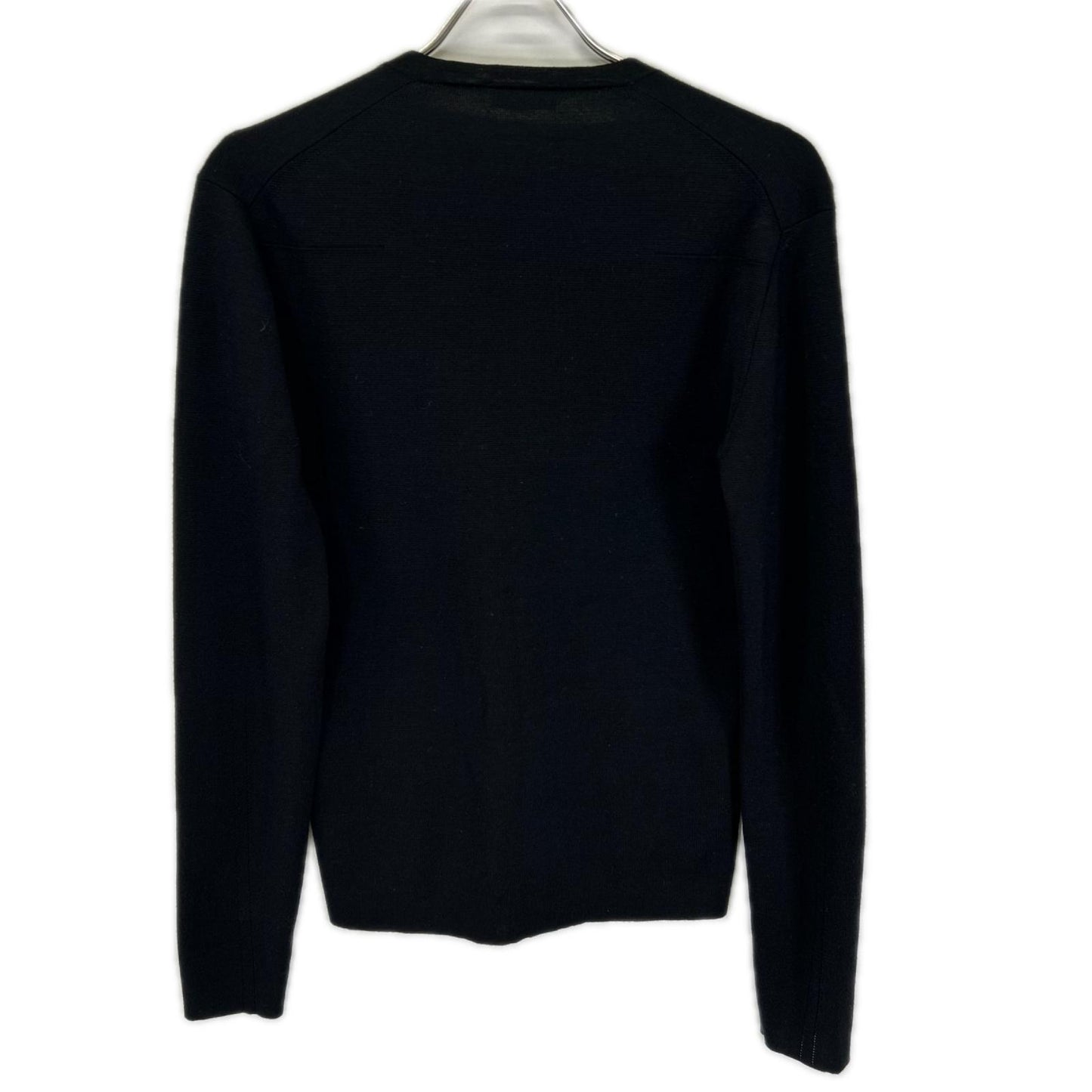 Dior HOMME ディオールオム 363M225AT303 ブラック DCロゴ釦 ウール シルク ニットカーディガン トップス