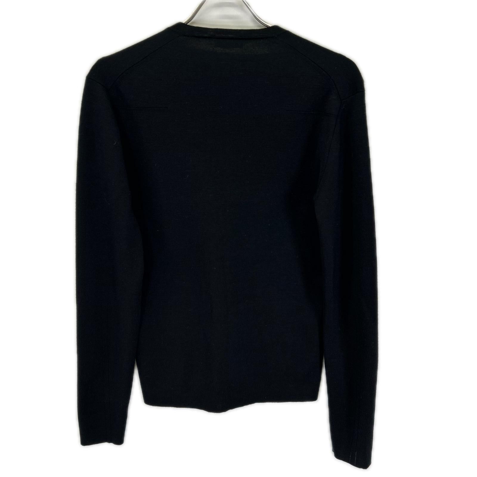 Dior HOMME ディオールオム 363M225AT303 ブラック DCロゴ釦 ウール シルク ニットカーディガン トップス