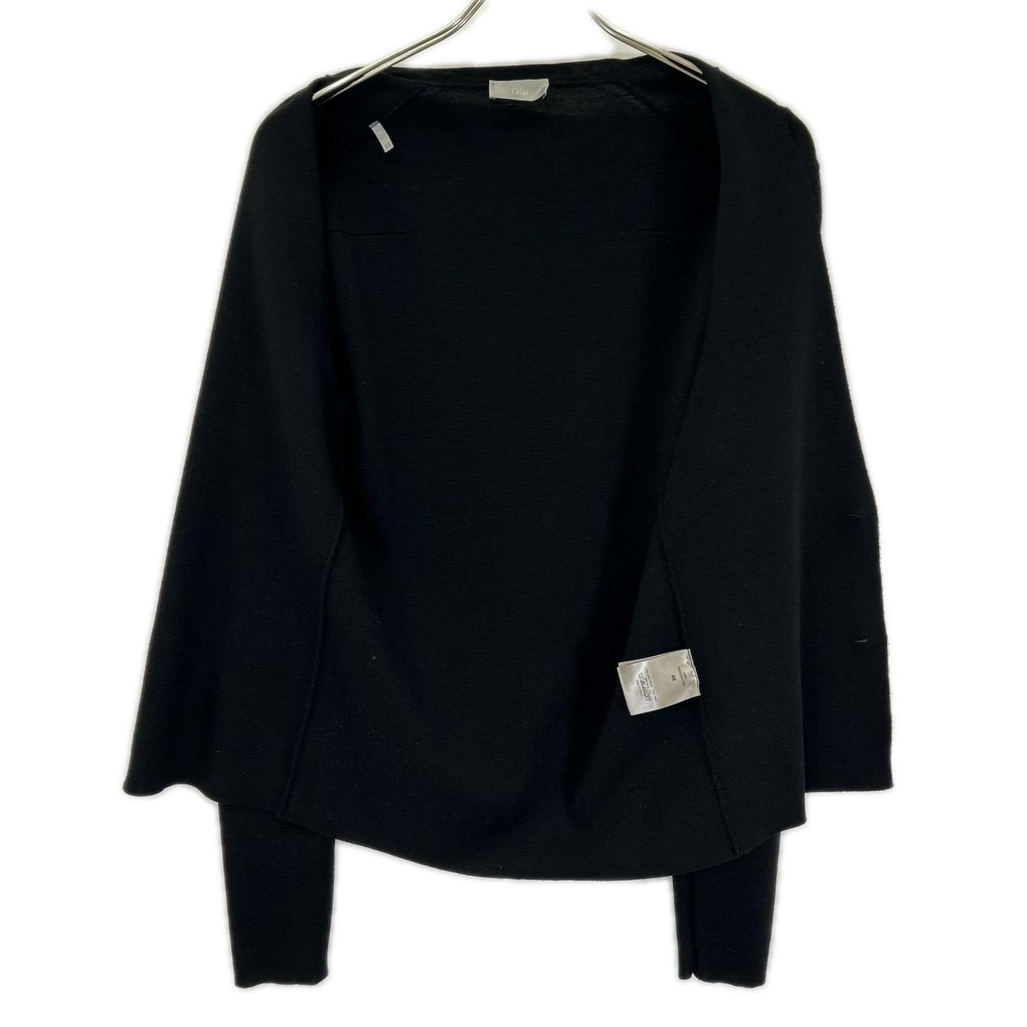 Dior HOMME ディオールオム 363M225AT303 ブラック DCロゴ釦 ウール シルク ニットカーディガン トップス
