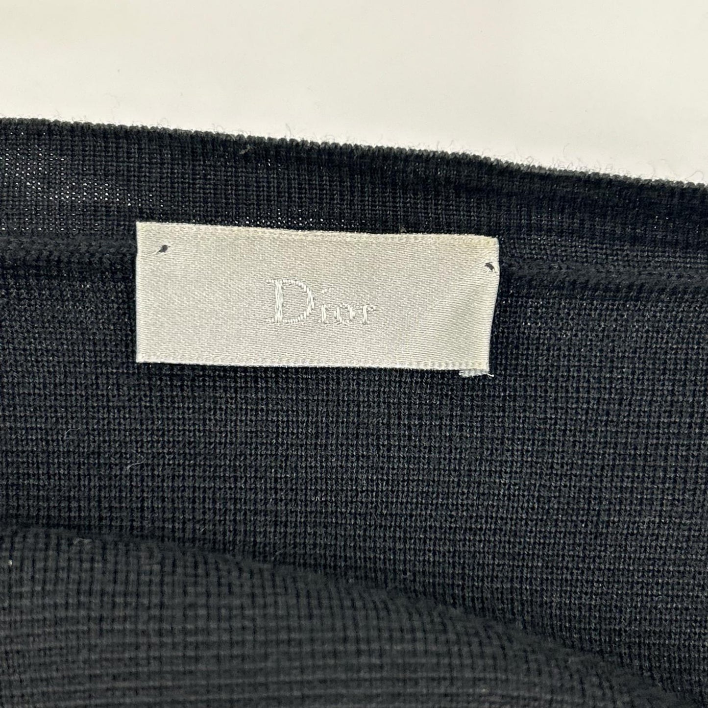 Dior HOMME ディオールオム 363M225AT303 ブラック DCロゴ釦 ウール シルク ニットカーディガン トップス