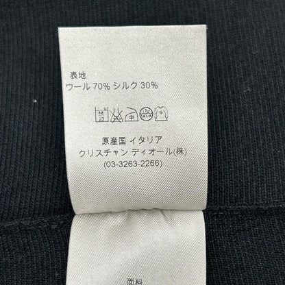 Dior HOMME ディオールオム 363M225AT303 ブラック DCロゴ釦 ウール シルク ニットカーディガン トップス