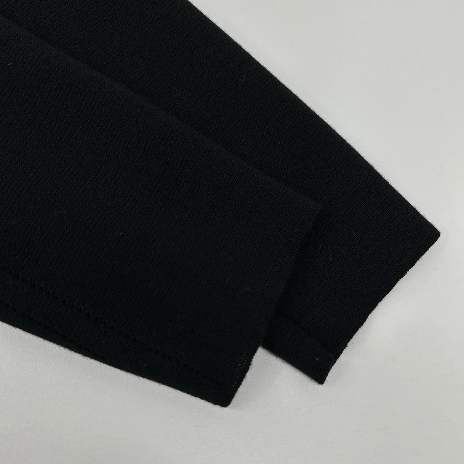 Dior HOMME ディオールオム 363M225AT303 ブラック DCロゴ釦 ウール シルク ニットカーディガン トップス