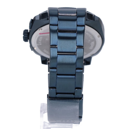 FOSSIL フォッシル 【新品同様】FS6167 MACHINE 44MM クロノグラフ ネイビー ステンレススチールウォッチ 腕時計