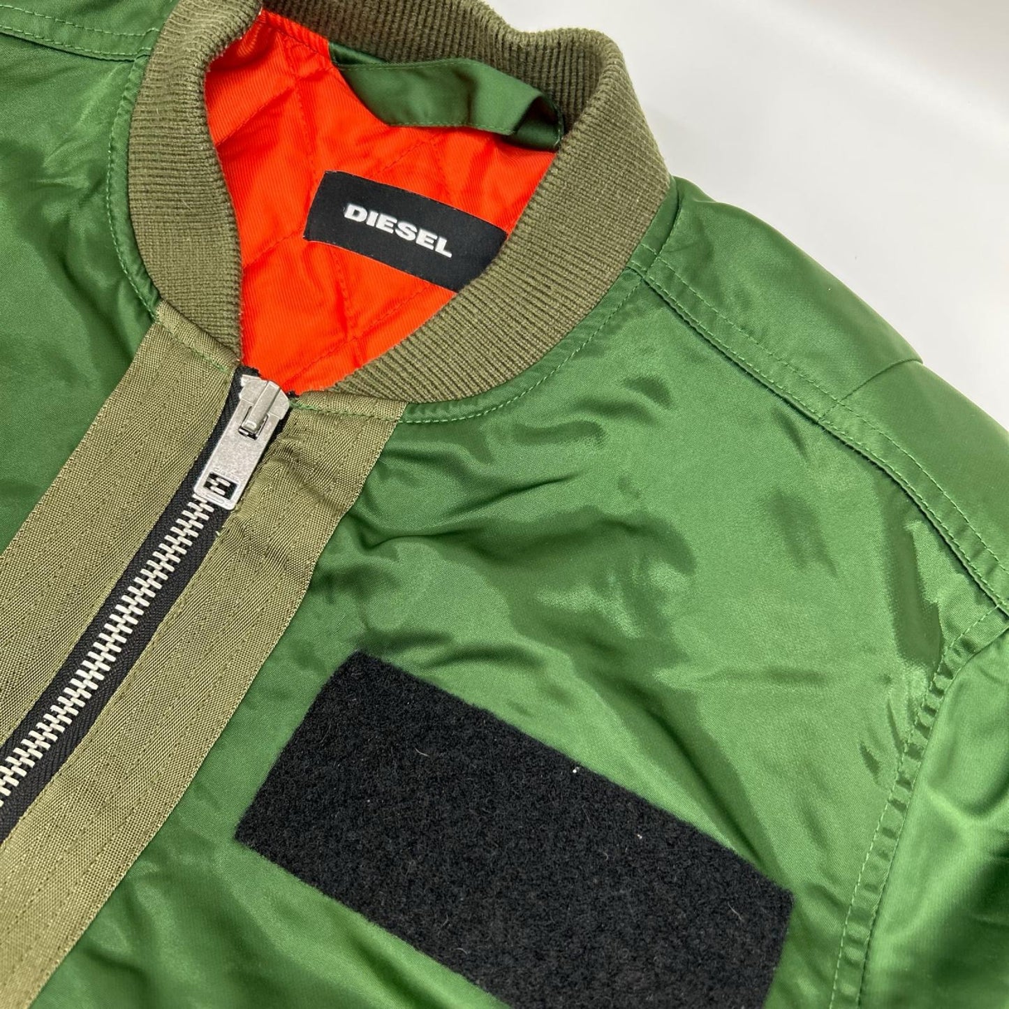 DIESEL ディーゼル 00E8F203 グリーン MA-1 フライト ボンバージャケット ジャケット