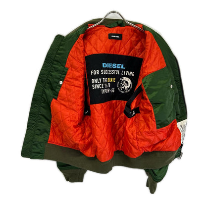 DIESEL ディーゼル 00E8F203 グリーン MA-1 フライト ボンバージャケット ジャケット