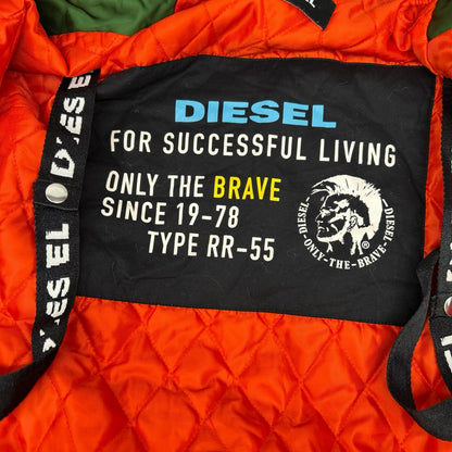 DIESEL ディーゼル 00E8F203 グリーン MA-1 フライト ボンバージャケット ジャケット