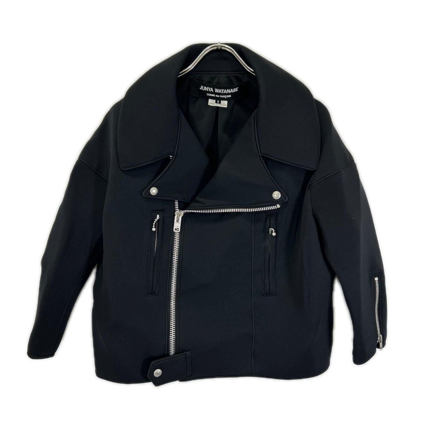 COMMEdesGARCONS JUNYA WATANABE コムデギャルソンジュンヤワタナベ 16AW JR-J006 ブラック ジップアップ ライダースジャケット ジャケット