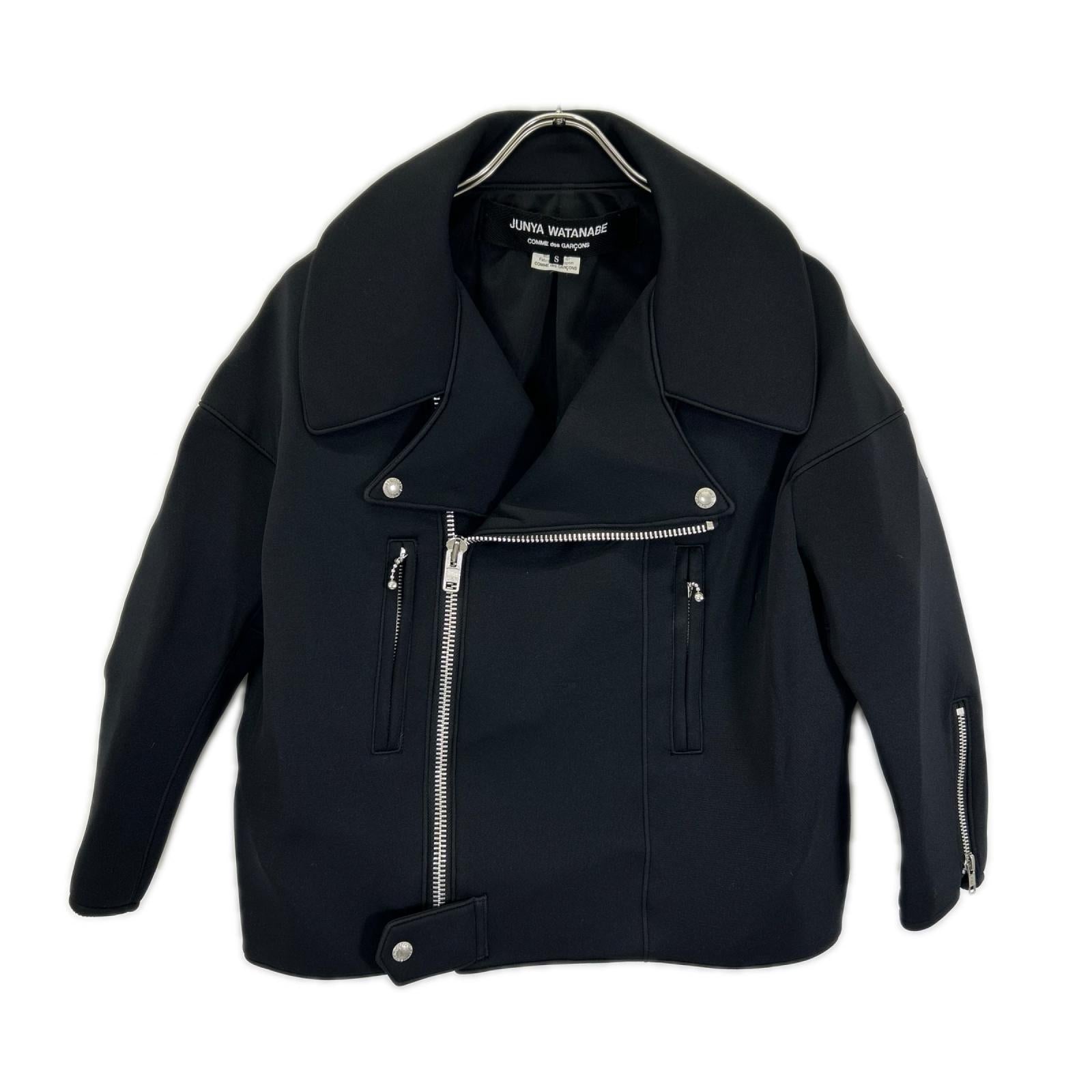 COMMEdesGARCONS JUNYA WATANABE コムデギャルソンジュンヤワタナベ 16AW JR-J006 ブラック ジップアップ ライダースジャケット ジャケット