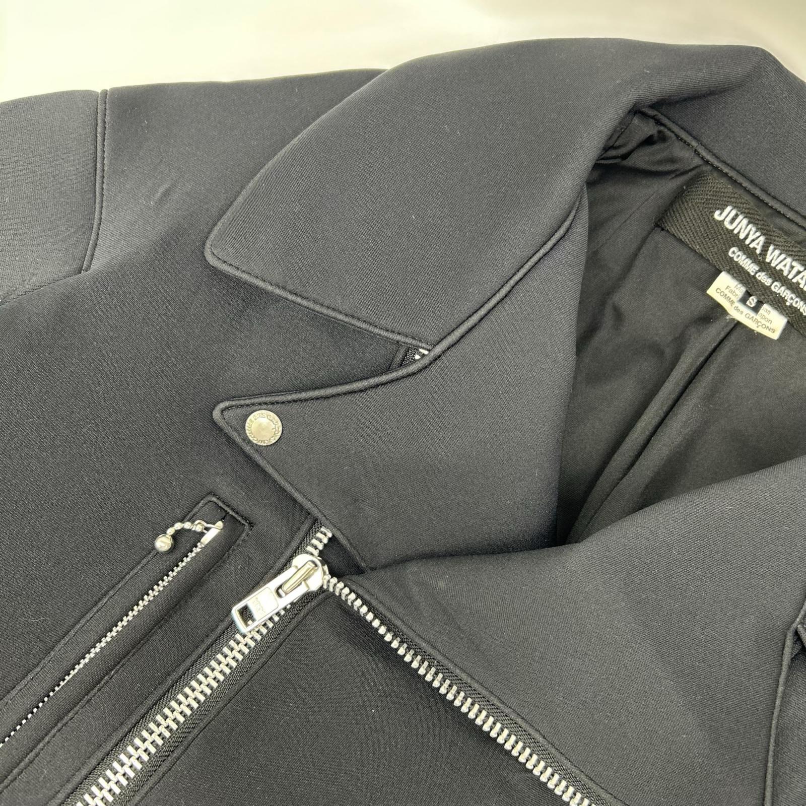 COMMEdesGARCONS JUNYA WATANABE コムデギャルソンジュンヤワタナベ 16AW JR-J006 ブラック ジップアップ ライダースジャケット ジャケット