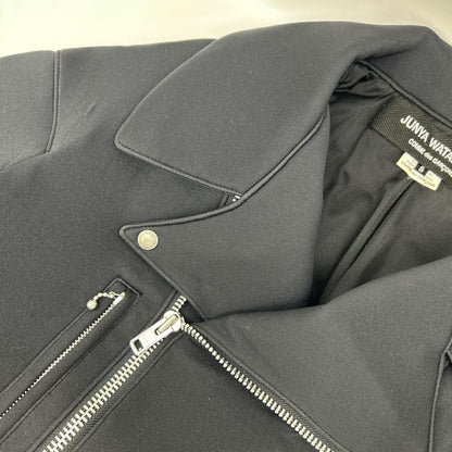COMMEdesGARCONS JUNYA WATANABE コムデギャルソンジュンヤワタナベ 16AW JR-J006 ブラック ジップアップ ライダースジャケット ジャケット