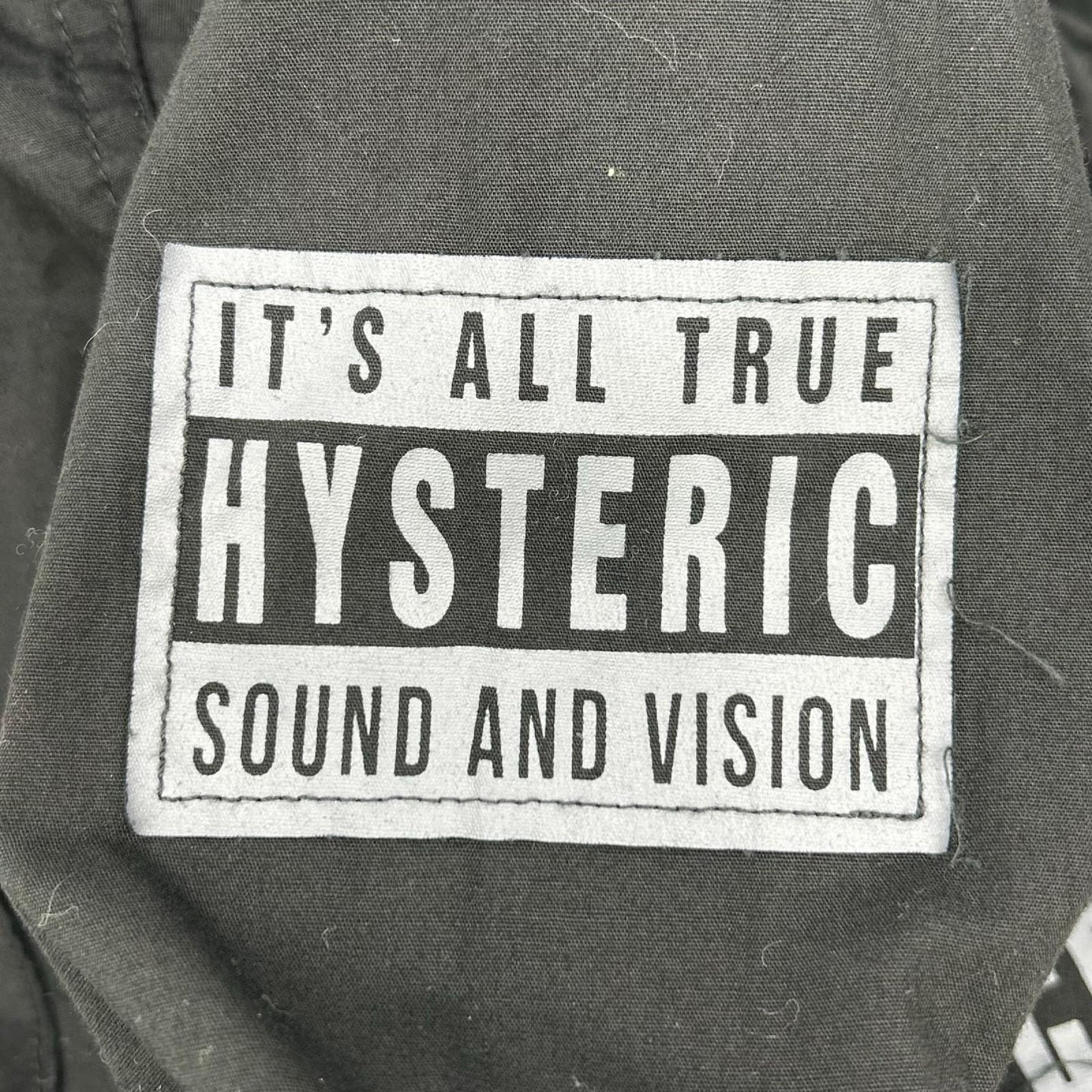 HYSTERIC GLAMOUR ヒステリックグラマー 01193AH07 ブラック LOGO PATCH 長袖オーバーシャツ トップス